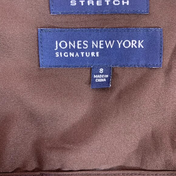 Jones New York Ladies printed Cotton Halter Dress - Sz 8 - Picture 2 of 13